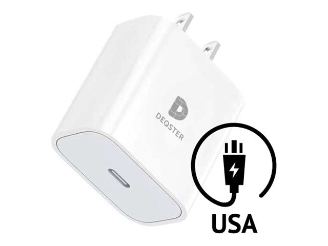 DEQSTER 20W USB-C Charger US Vorderansicht