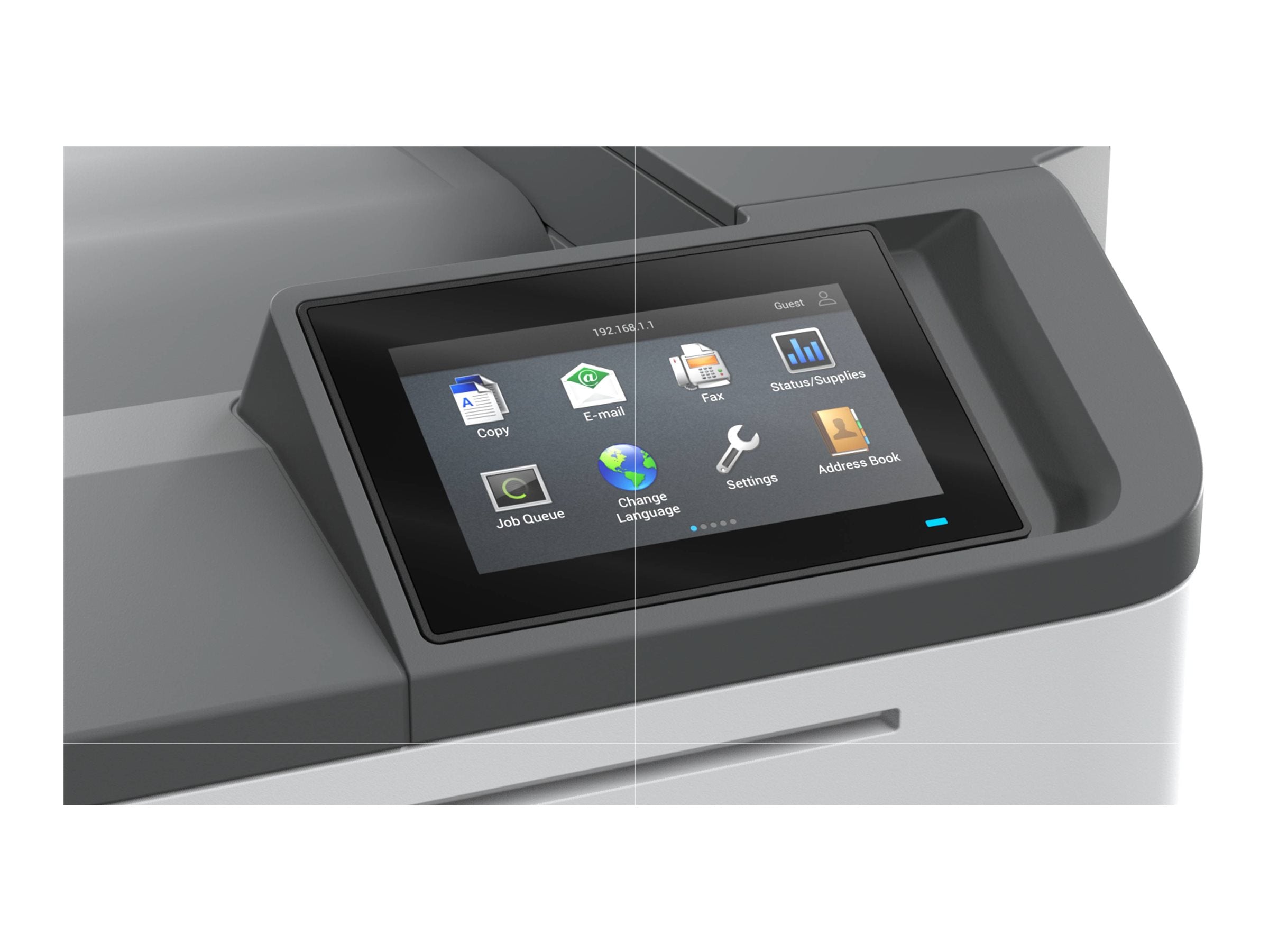 LEXMARK CS632dwe Drucker Seitenansicht