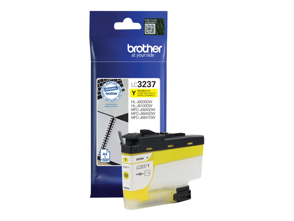 BROTHER LC-3237Y Tintenpatrone Gelb Vorderansicht