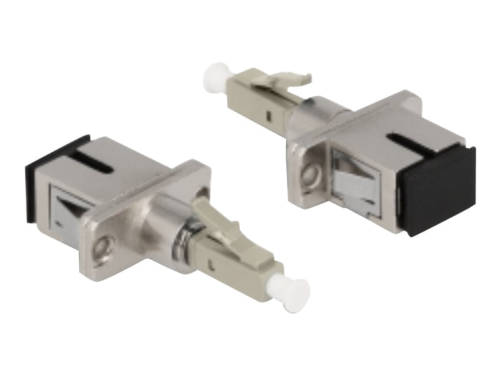 DELOCK LWL Hybrid Kupplung LC Simplex Stecker zu SC Simplex Buchse beige