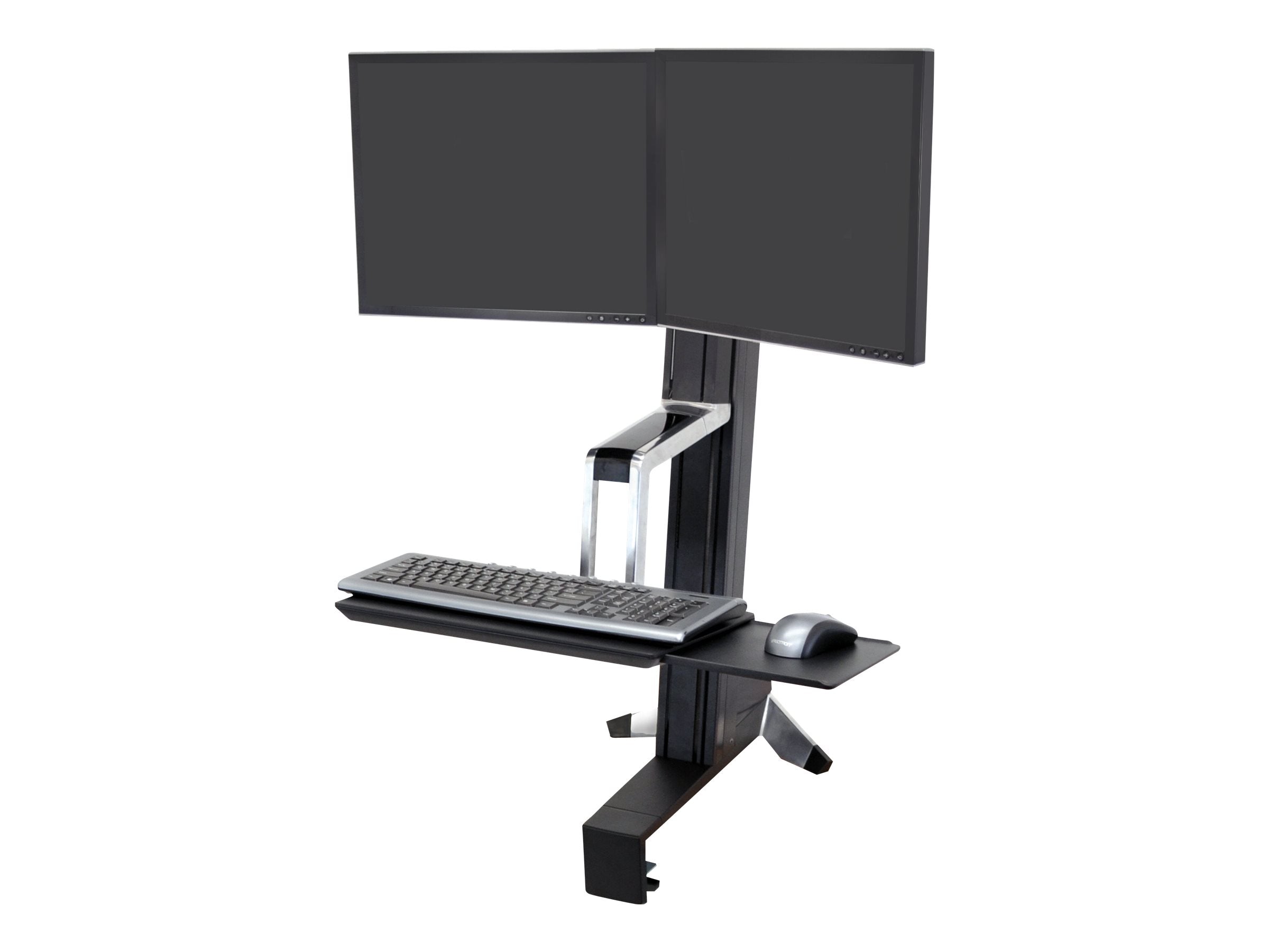ERGOTRON WorkFit-S Dual Display Halterung Vorderansicht