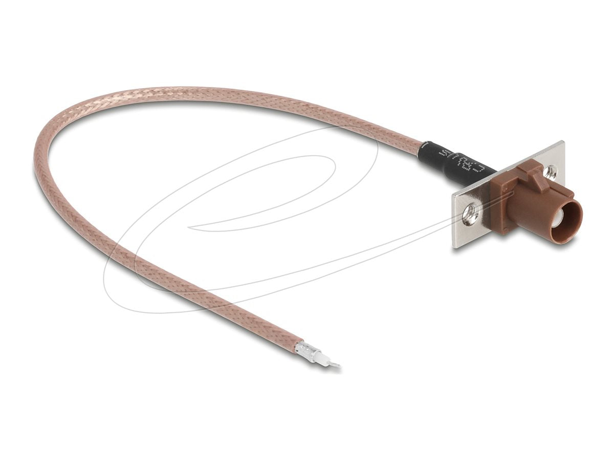 DELOCK Antennenkabel FAKRA F Buchse zu offenen Kabelenden RG-316 20cm - Vorderansicht