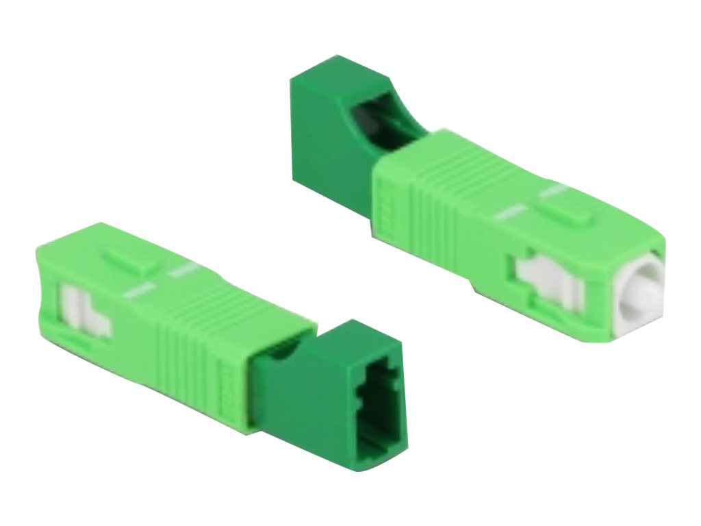 DELOCK LWL Hybrid Kupplung SC Simplex Stecker zu LC Simplex Buchse Vorderansicht