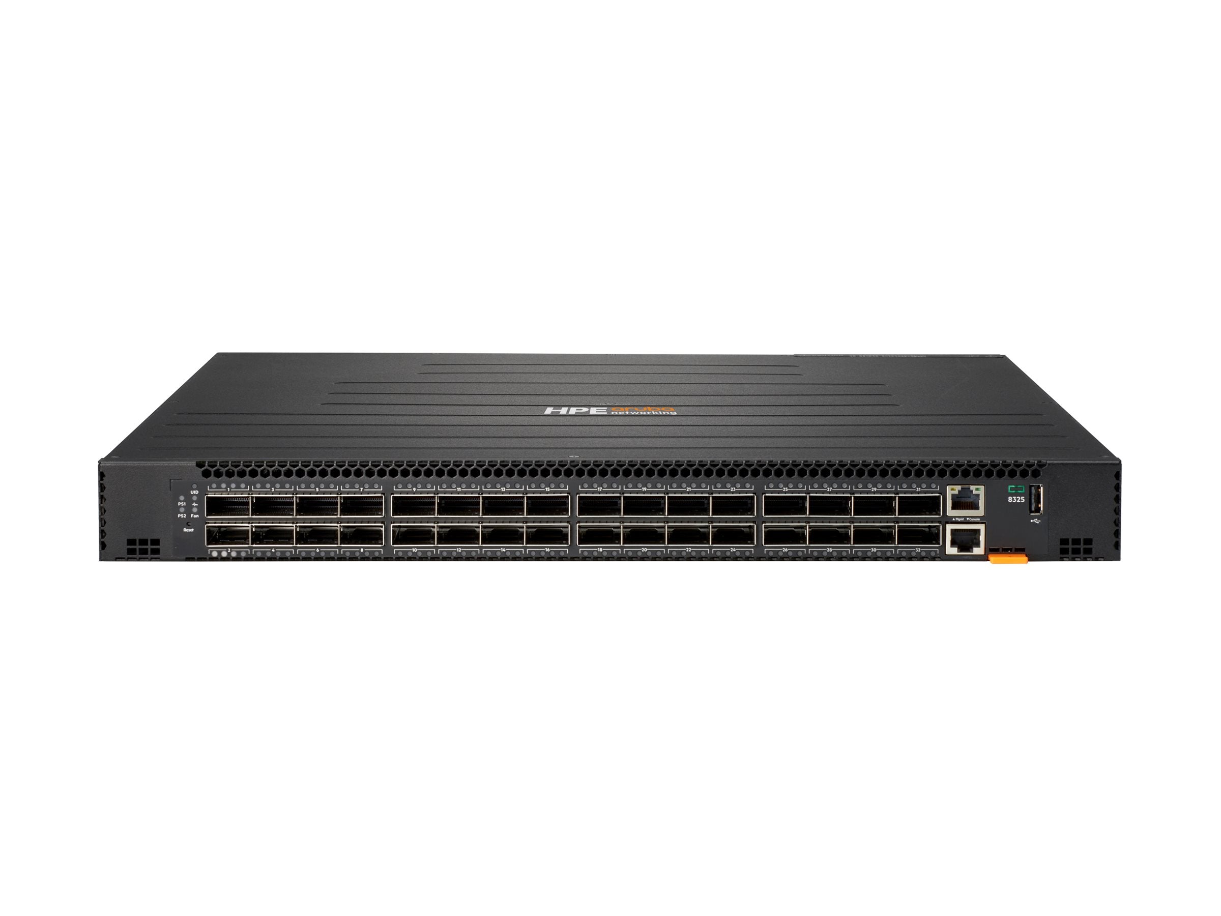 HPE Aruba 8325-32C Switch Bundle Power to Port 6 Fans 2 PSU