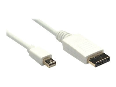 TECHLY Mini-DisplayPort Thunderbolt Anschlusskabel auf DisplayPort 1m - Vorderansicht