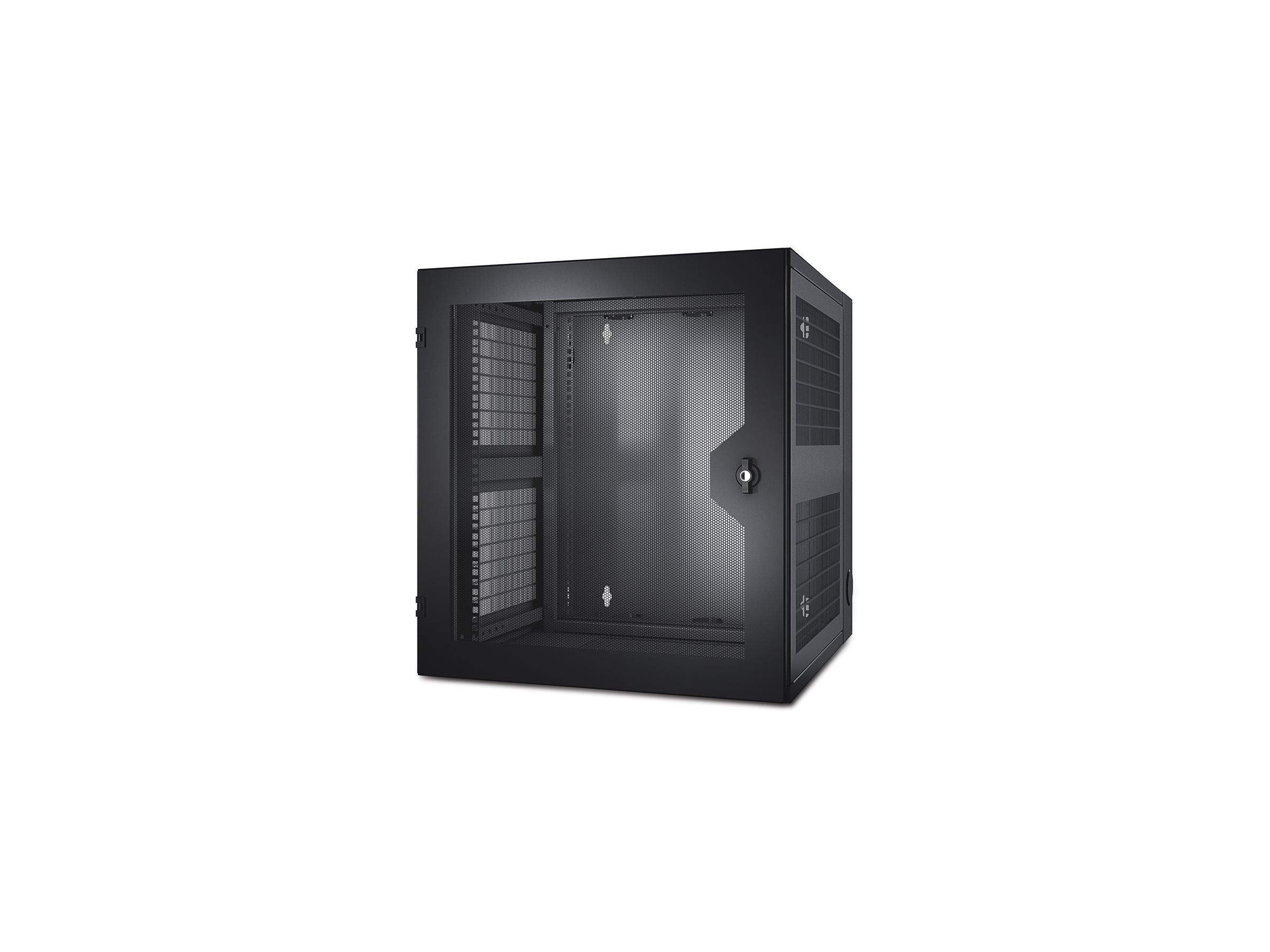 APC NetShelter WX 13U Vented Front Door schwarz - Vorderansicht