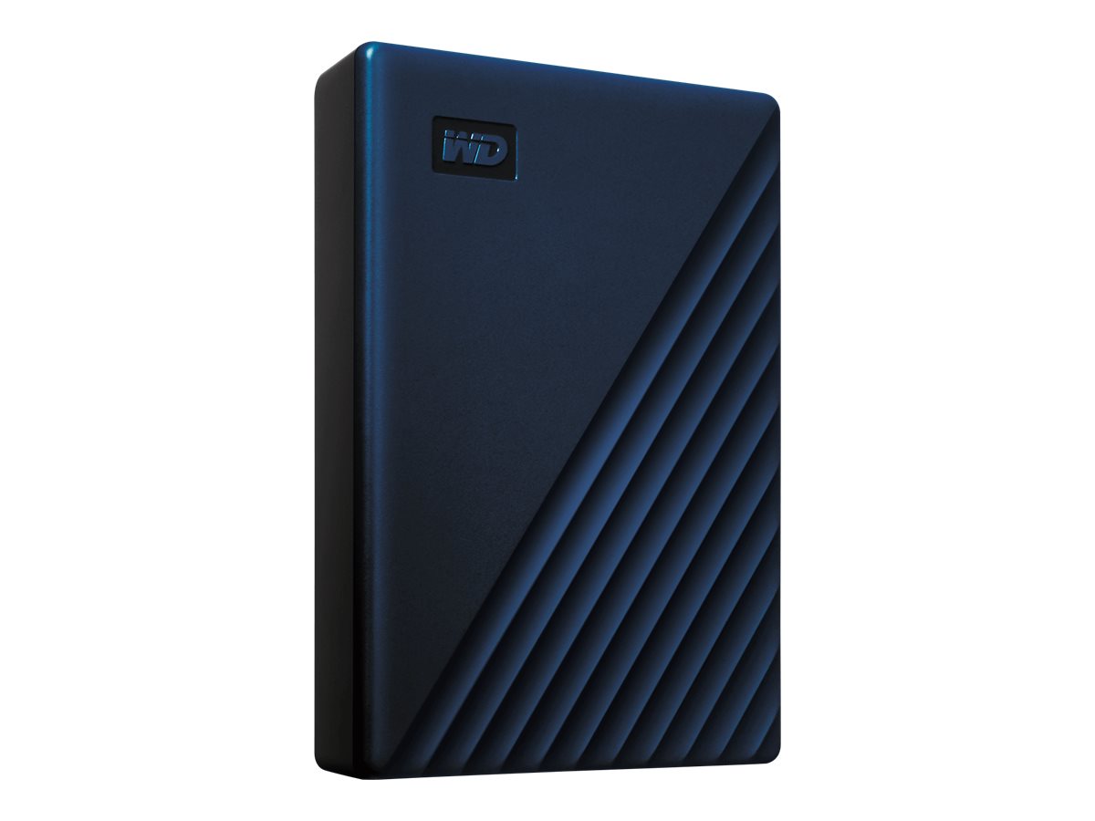 WD My Passport for MAC 4TB Blue Vorderansicht