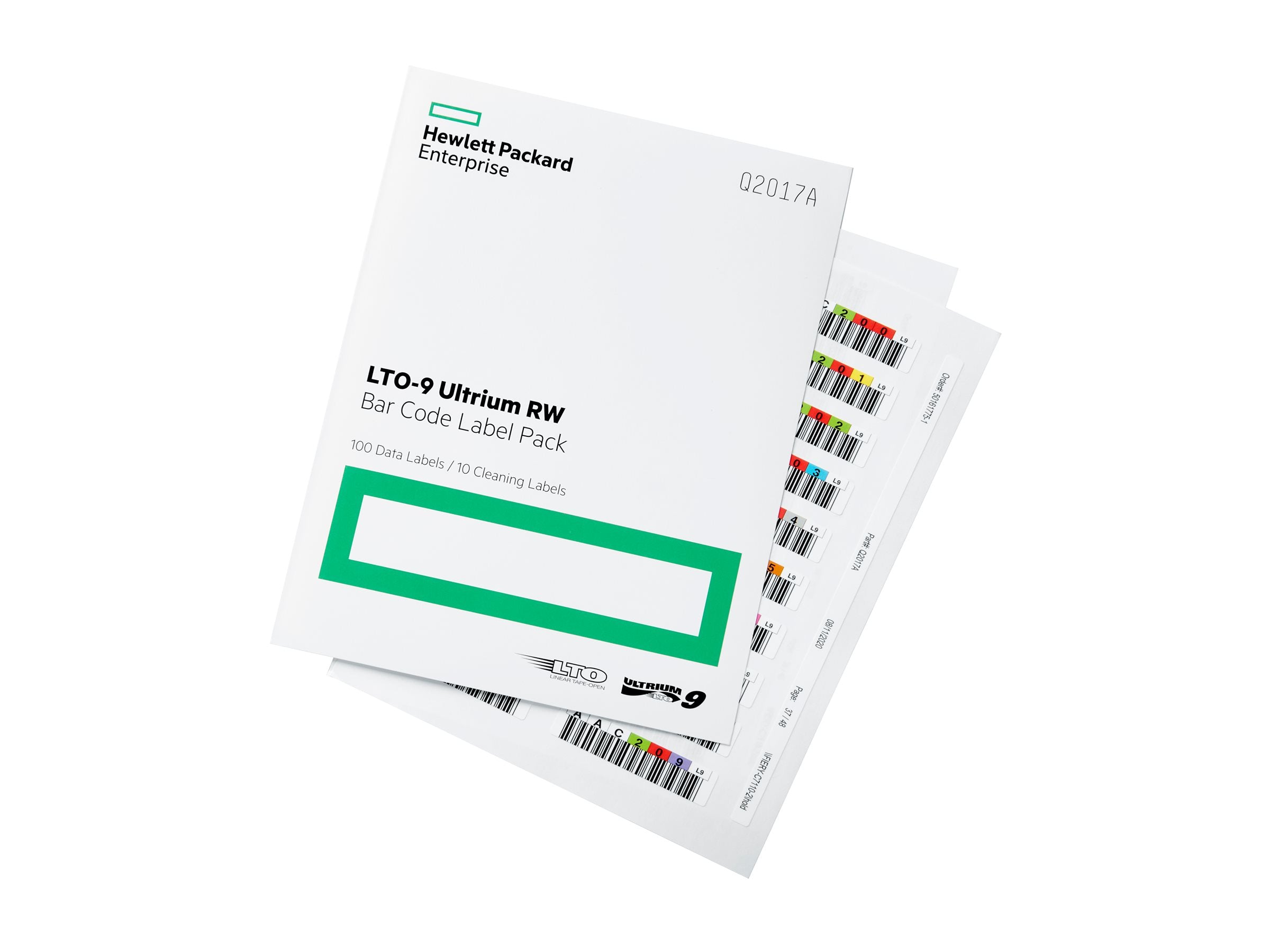 HPE LTO-9 Ultrium RW Bar Code Label Pack Vorderansicht