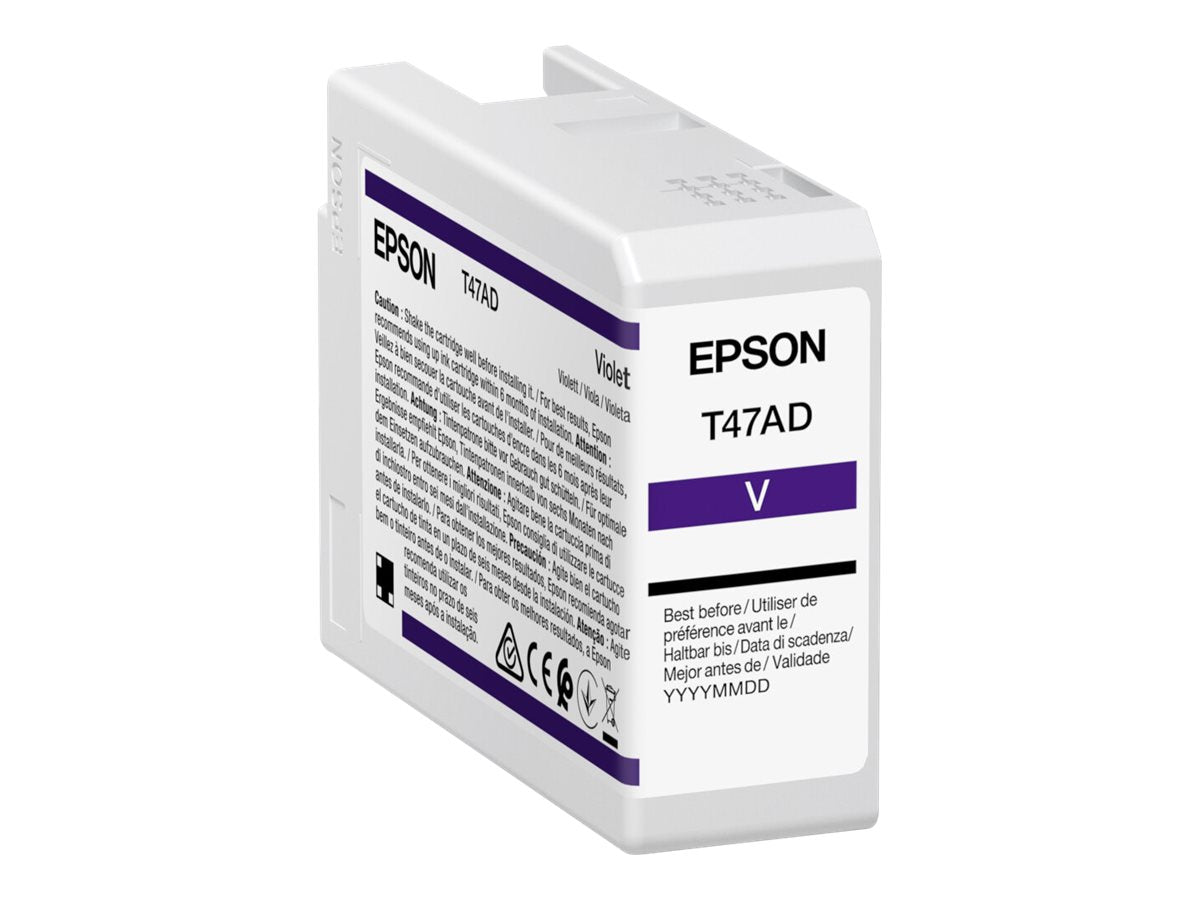 EPSON 1LB Singlepack Violet T47AD UltraChrome Pro 10 ink 50ml Vorderansicht