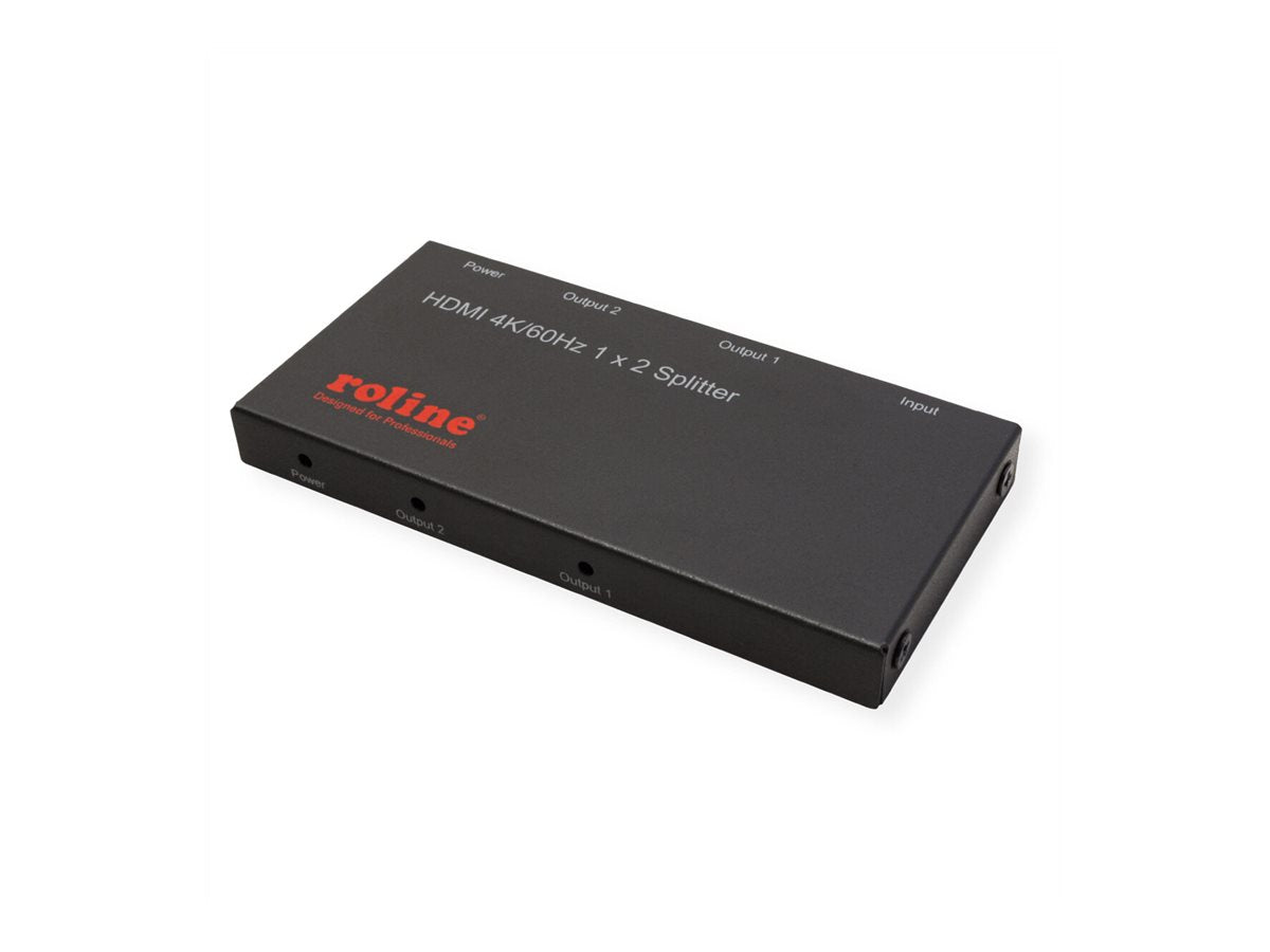 ROLINE HDMI Video-Splitter Ultra Slim 2fach Anschlussansicht