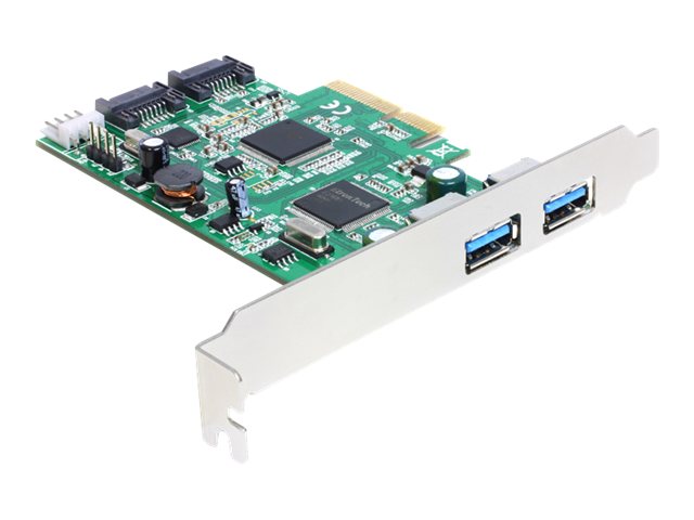 DELOCK PCIe SATA 6Gb/s Karte Vorderansicht