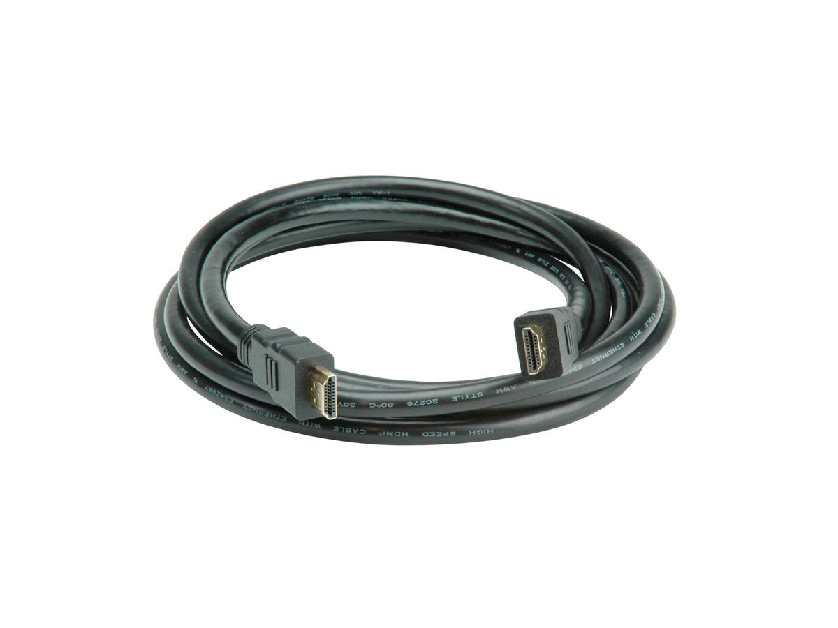 VALUE 8K HDMI Ultra HD Kabel mit Ethernet ST/ST schwarz 10m - Vorderansicht