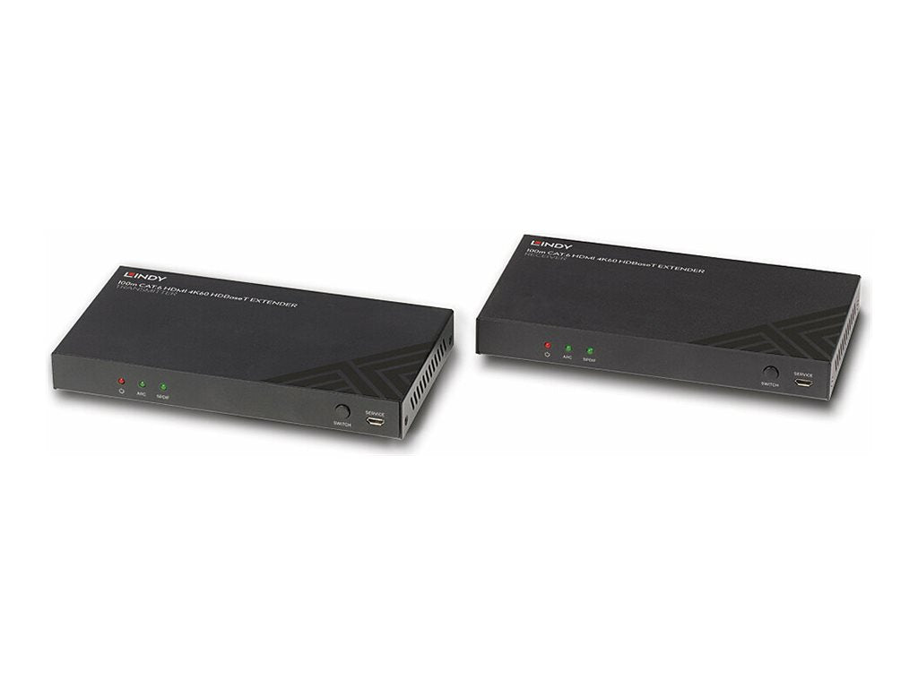LINDY 100m Cat.6 HDMI 4K60 HDBaseT Extender Anschlussmöglichkeiten