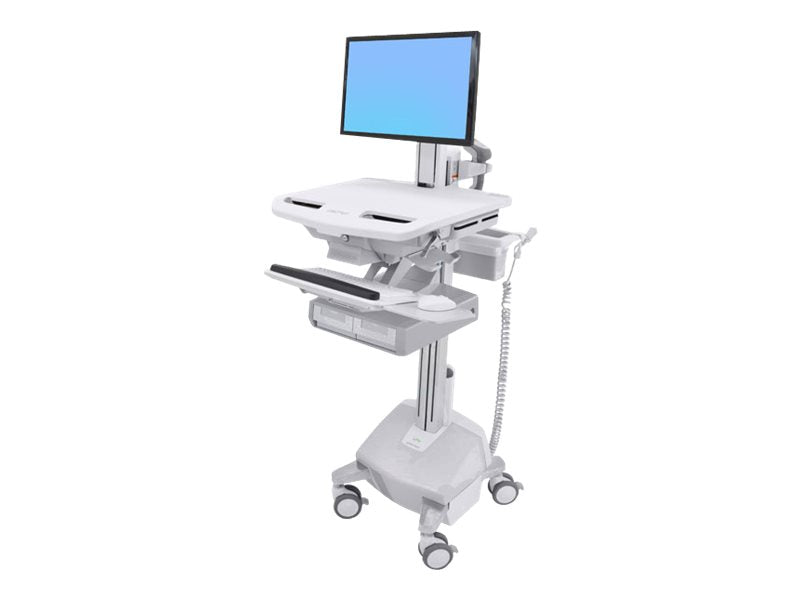 Vorderansicht des ERGOTRON StyleView Wagens mit LCD-Gelenk LiFe-Antrieb