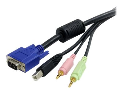 STARTECH.COM 1,8m 4-in-1 USB VGA KVM Kabel mit Audio - Vorderansicht