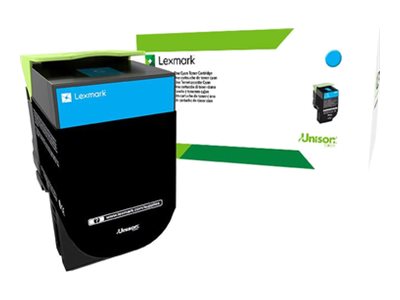 LEXMARK cyan toner 1K Vorderansicht