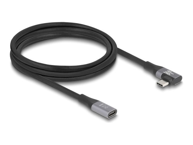 DELOCK USB 20 Gbps Verlängerungskabel gewinkelt links / rechts - Vorderansicht