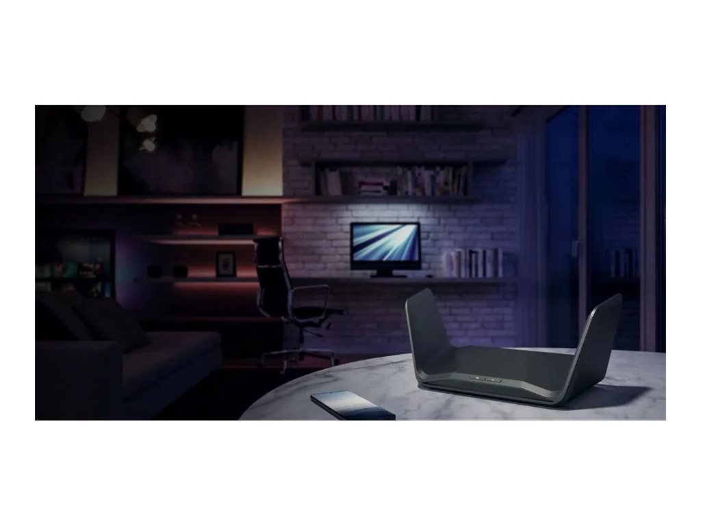 NETGEAR 6PT AXE7800 WIFI 6E Router Rückansicht