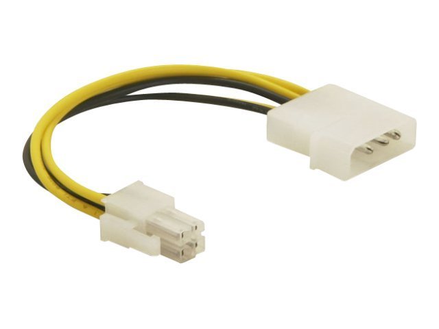 DELOCK Adapter P4 Kabel 4St Molex/4St P4 15cm - Vorderansicht