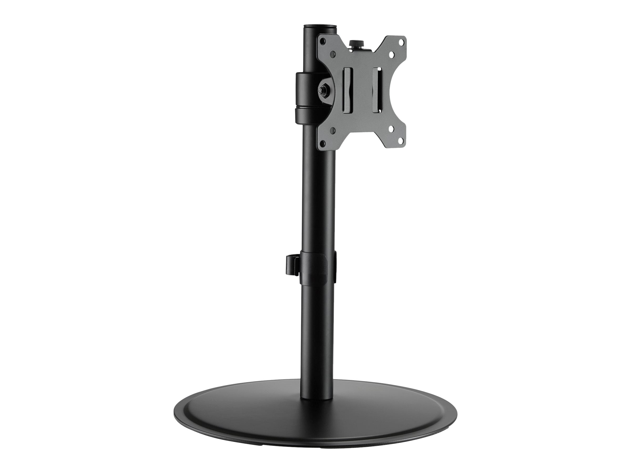 TECHLY Schreibtischhalterung fuer LCD TV 13 - 27 Zoll Schwarz Dreh-und Kippbar VESA 75x75 und 100x100 Traglast bis 8Kg