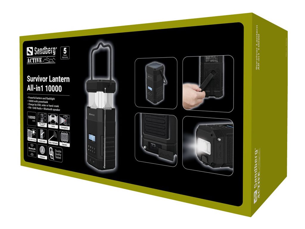 SANDBERG Survivor Lantern All-in1 10000 Verpackung