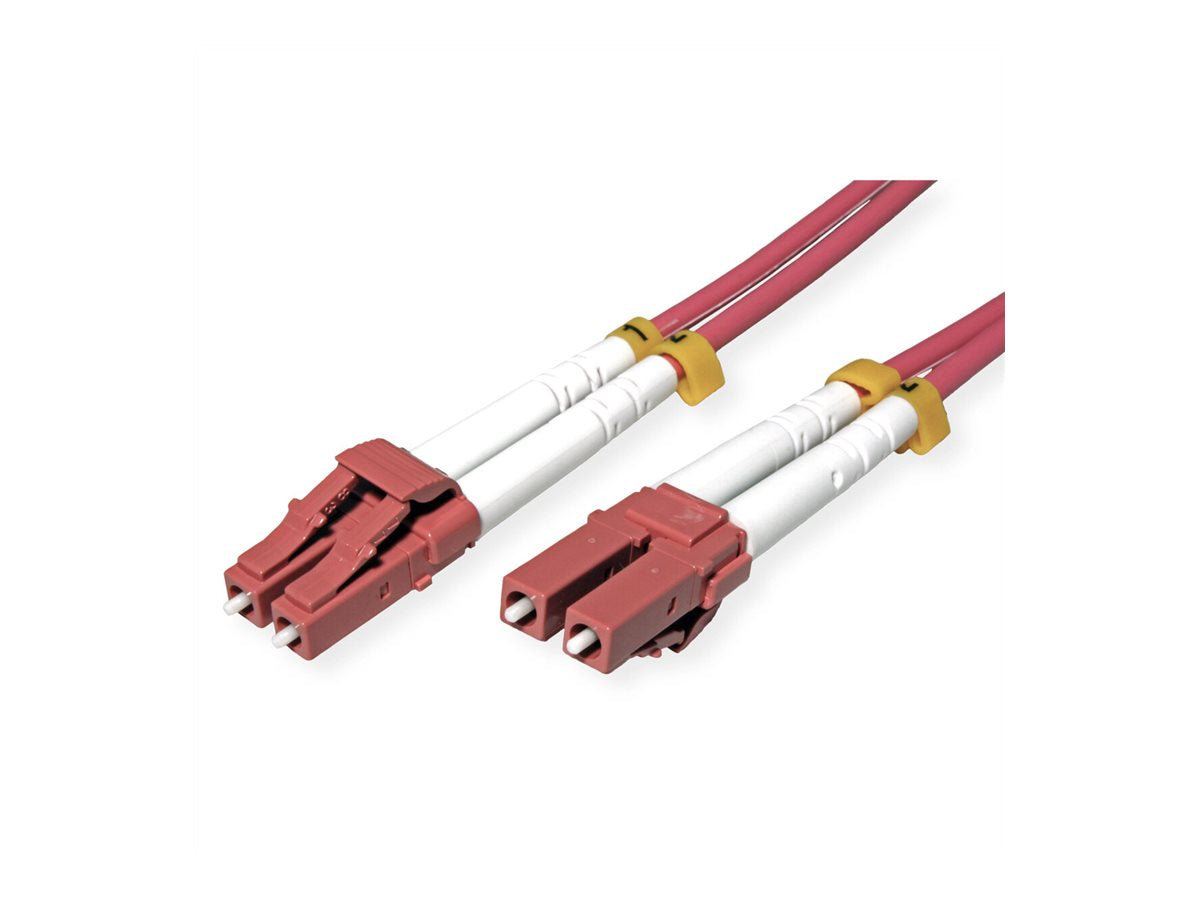 ROLINE LWL-Kabel 50/125um OM4 LC/LC violett 15m Verpackung