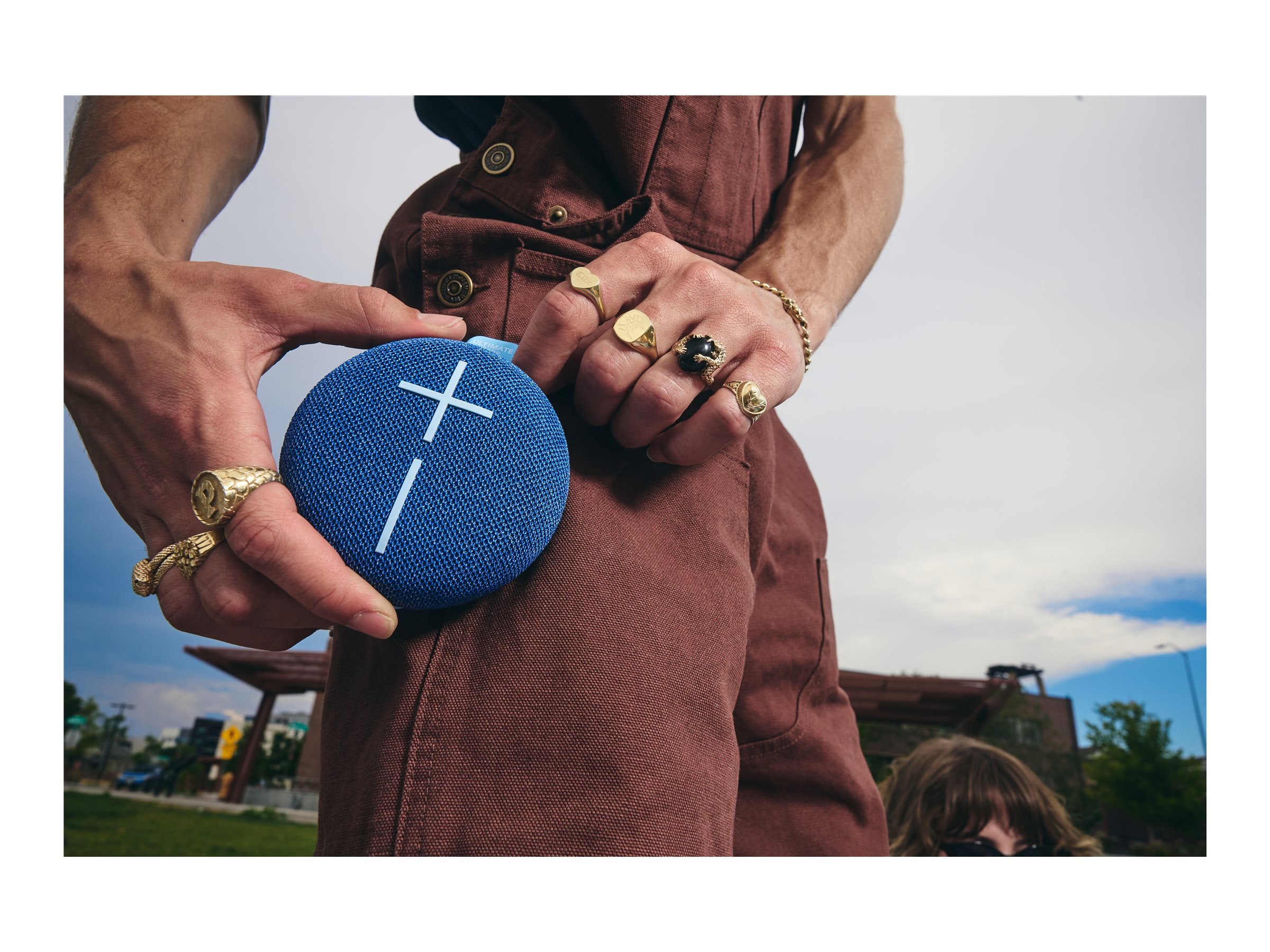 LOGITECH Ultimate Ears Miniroll Blue Lautsprecher Vorderansicht