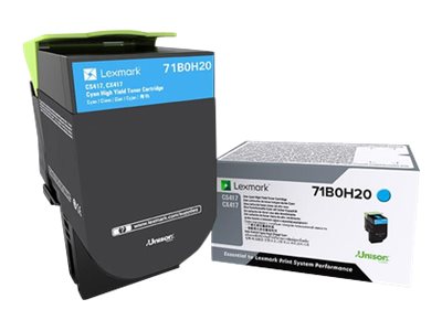 LEXMARK High Yield Cyan Toner Vorderansicht