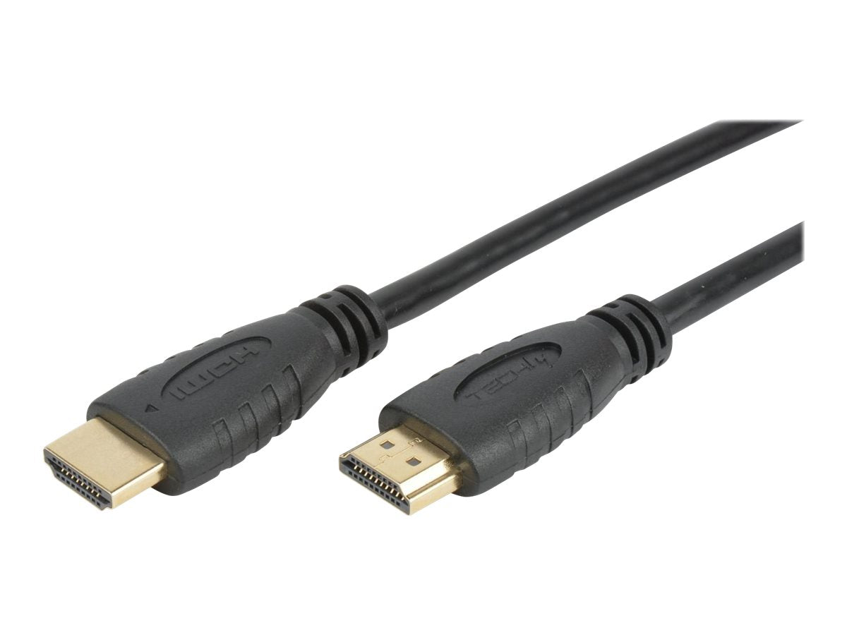 TECHLY HDMI 4K 60Hz Anschlusskabel 1m Vorderansicht