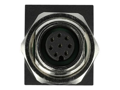 DELOCK Netzwerkadapter M12 8 Pin A-kodiert Buchse zu RJ45 Buchse - Detailansicht