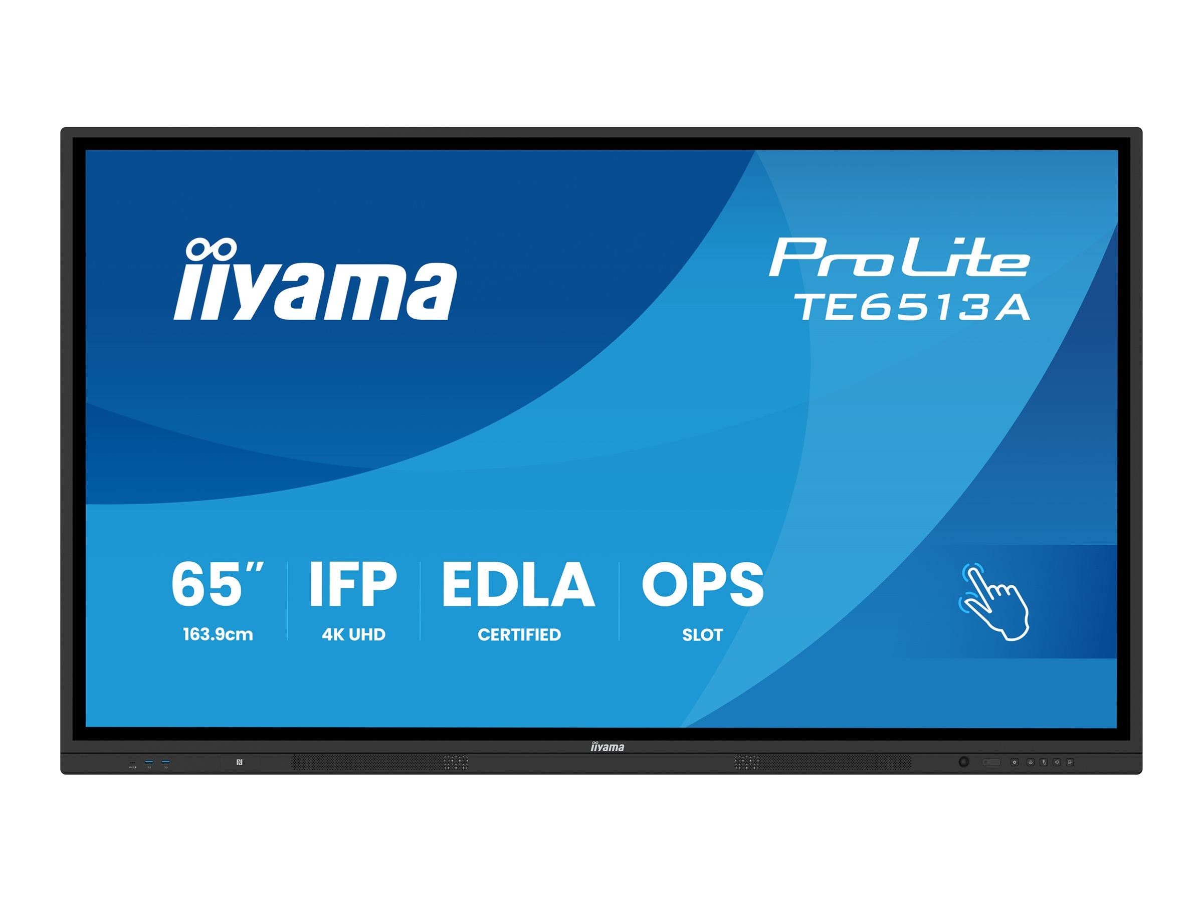 IIYAMA TE6513A-B1AG 65 Zoll LCD-Display Vorderansicht