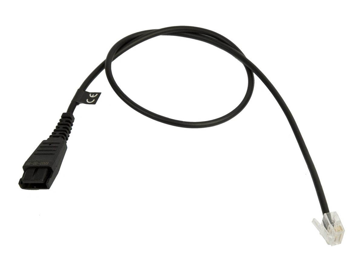 JABRA QD Cord to RJ45 straight 0.5meters for Agfeo ST40