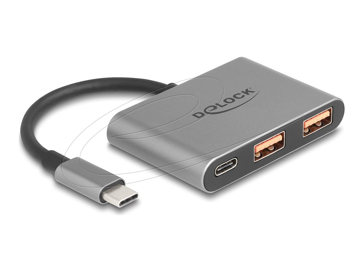 DELOCK 3 Port USB Hub 10 Gbps - Vorderansicht