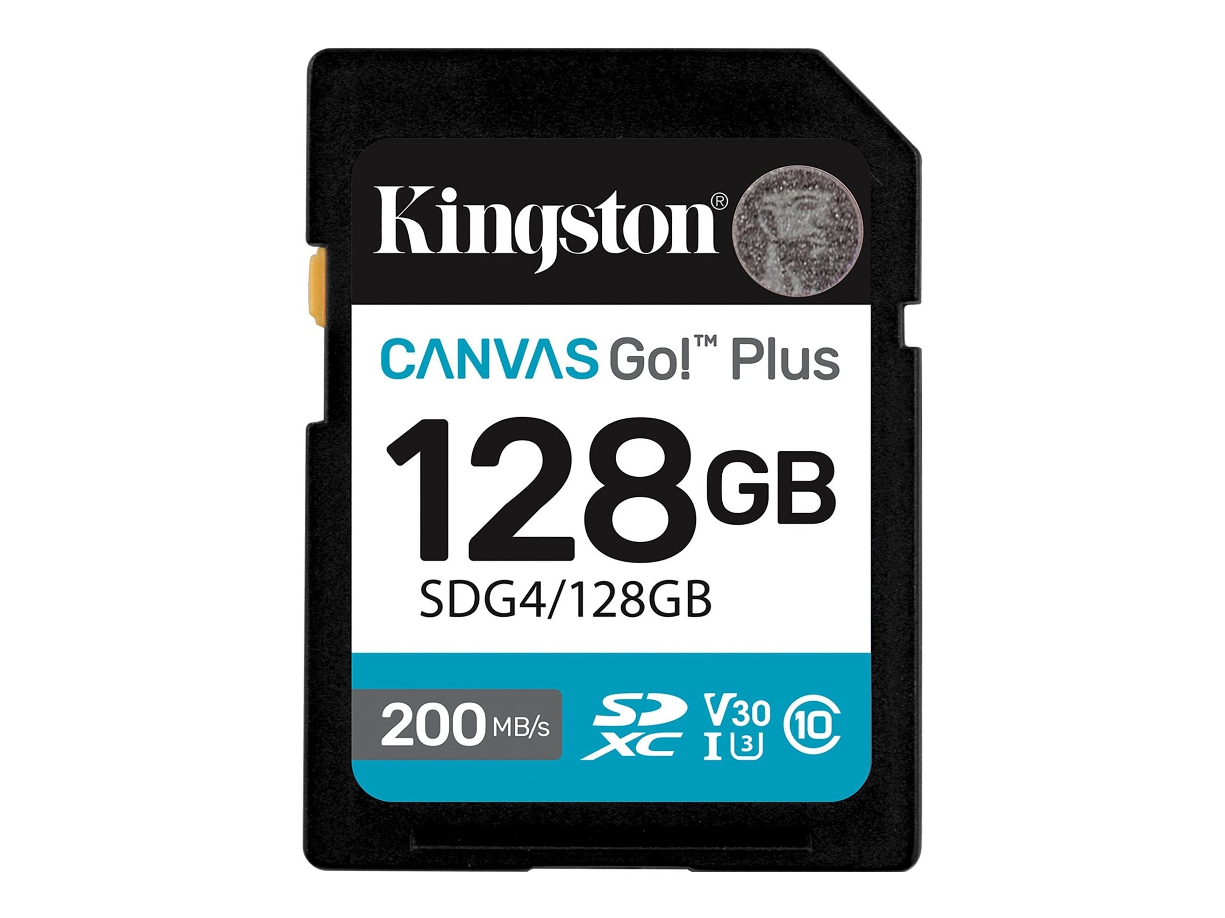 KINGSTON 128GB SDXC Canvas Go Plus Gen4 Vorderansicht