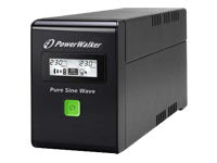 POWERWALKER VI 800 SW UPS AC 220/230/240V 480Watt 800VA 9Ah USB output connectors 3 Black