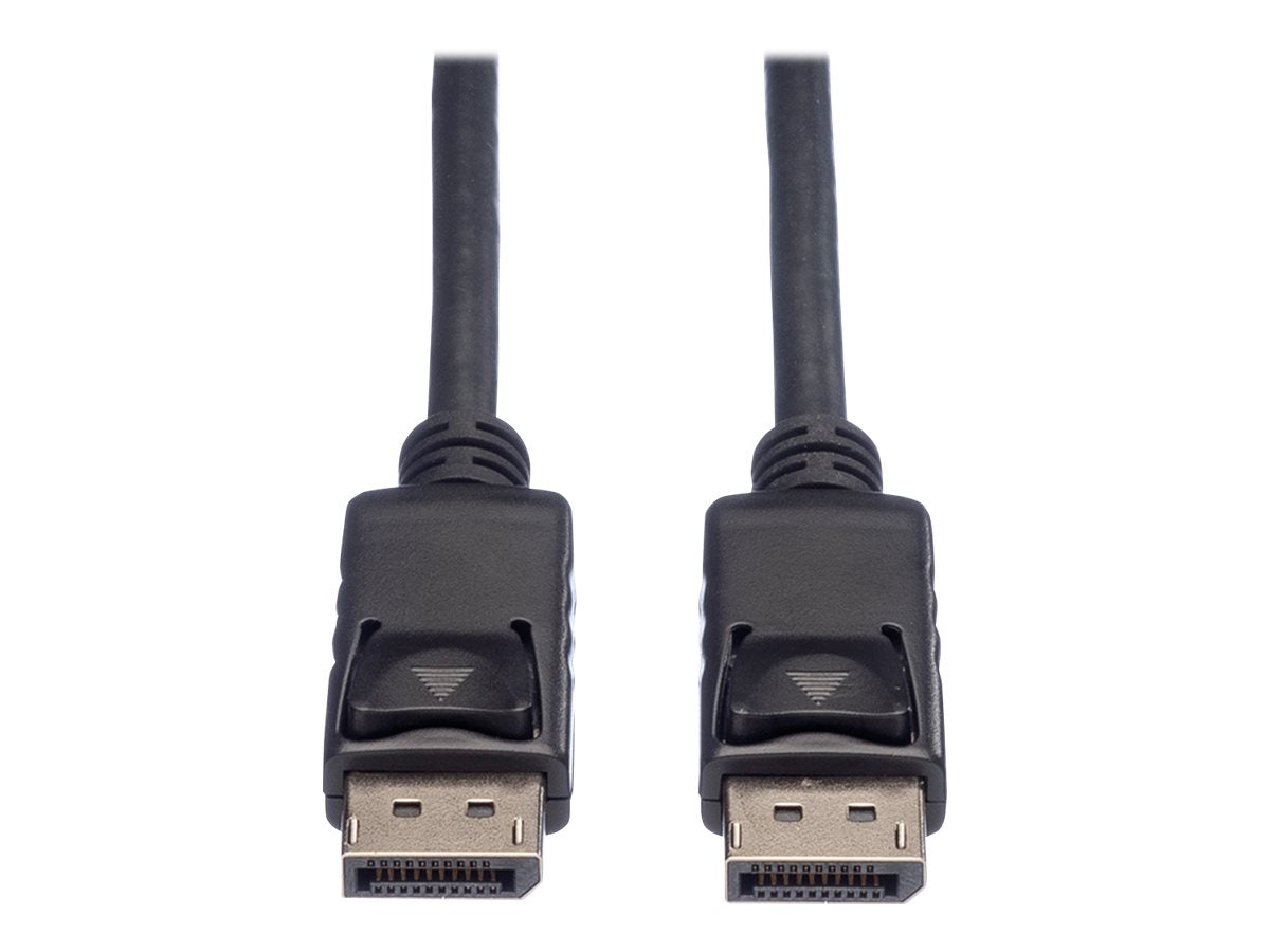 ROLINE DisplayPort Kabel DP ST - ST LSOH schwarz 1,5m Vorderansicht