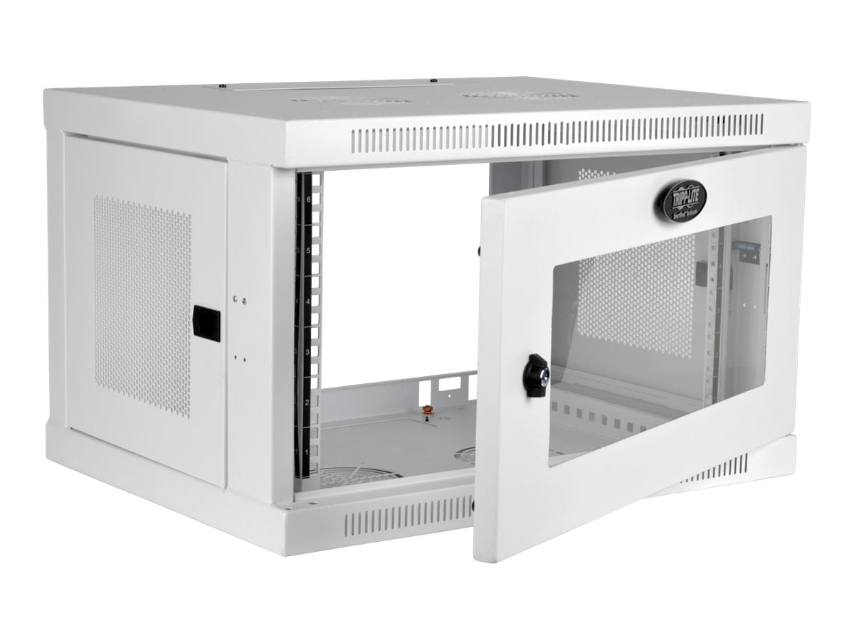 EATON TRIPPLITE 6U Wall Mount Rack Enclosure Server Cabinet White w/ Acrylic Glass Door Rack cabinet wall mountable white 6U 19