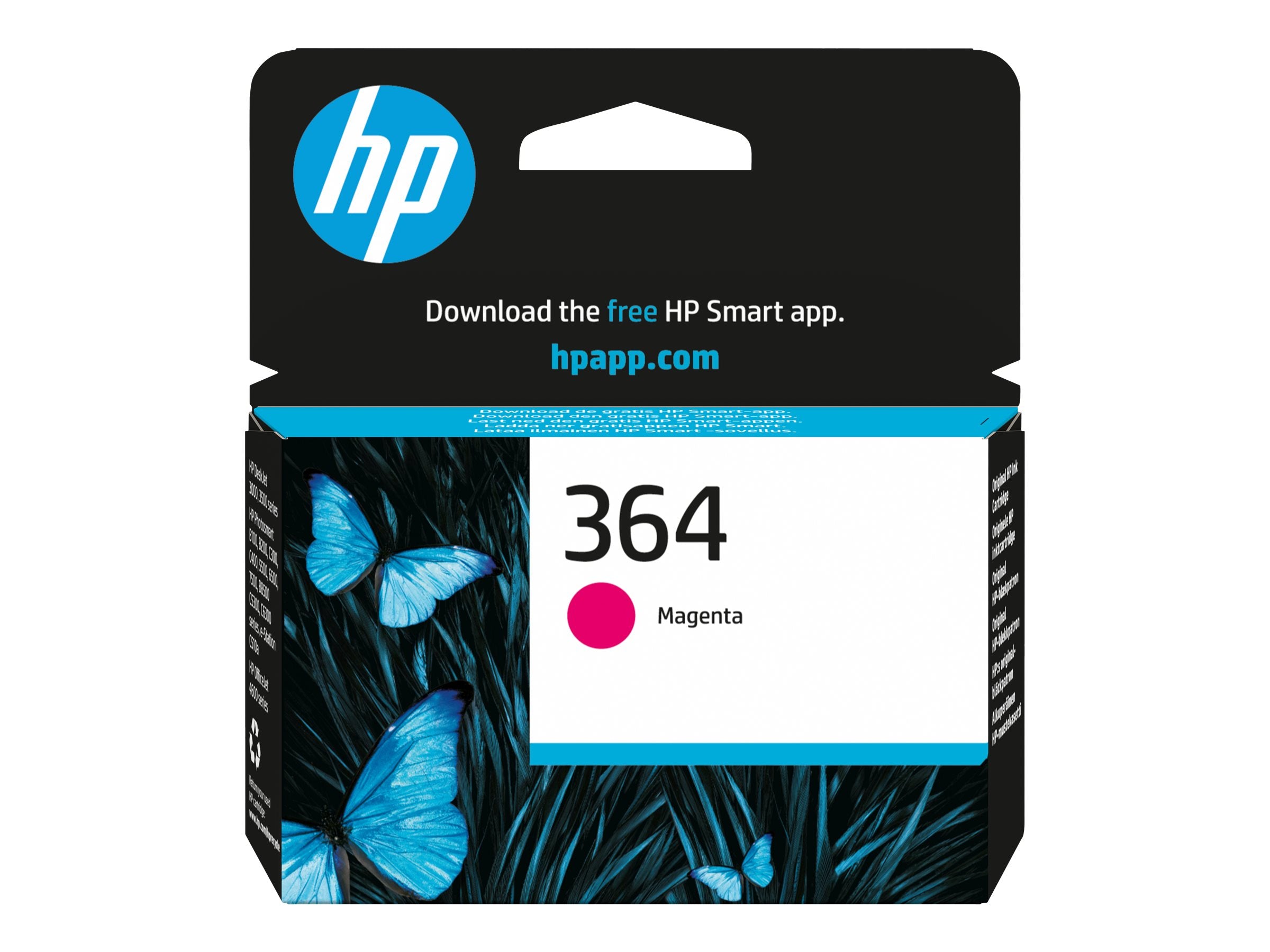 HP 364 original Tintenpatrone CB319EE BA1 magenta Vorderansicht