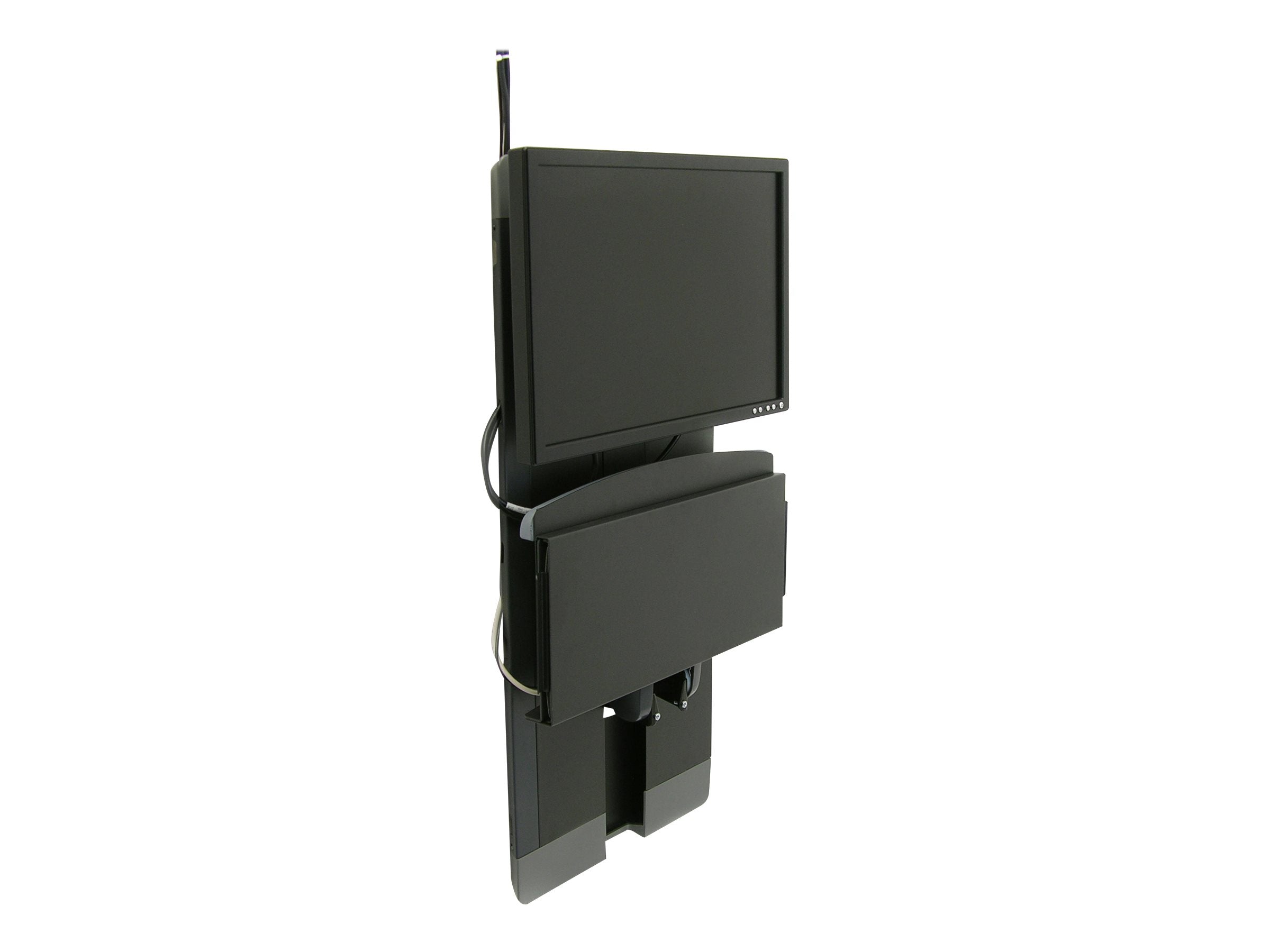 Vorderansicht des ERGOTRON StyleView Vertical Lift High Traffic Areas black