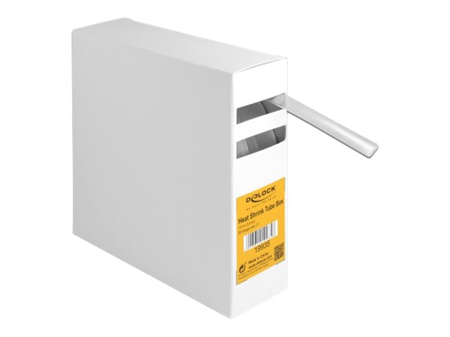 DELOCK Schrumpfschlauch Box 10mx9,5mm transparent - Vorderansicht