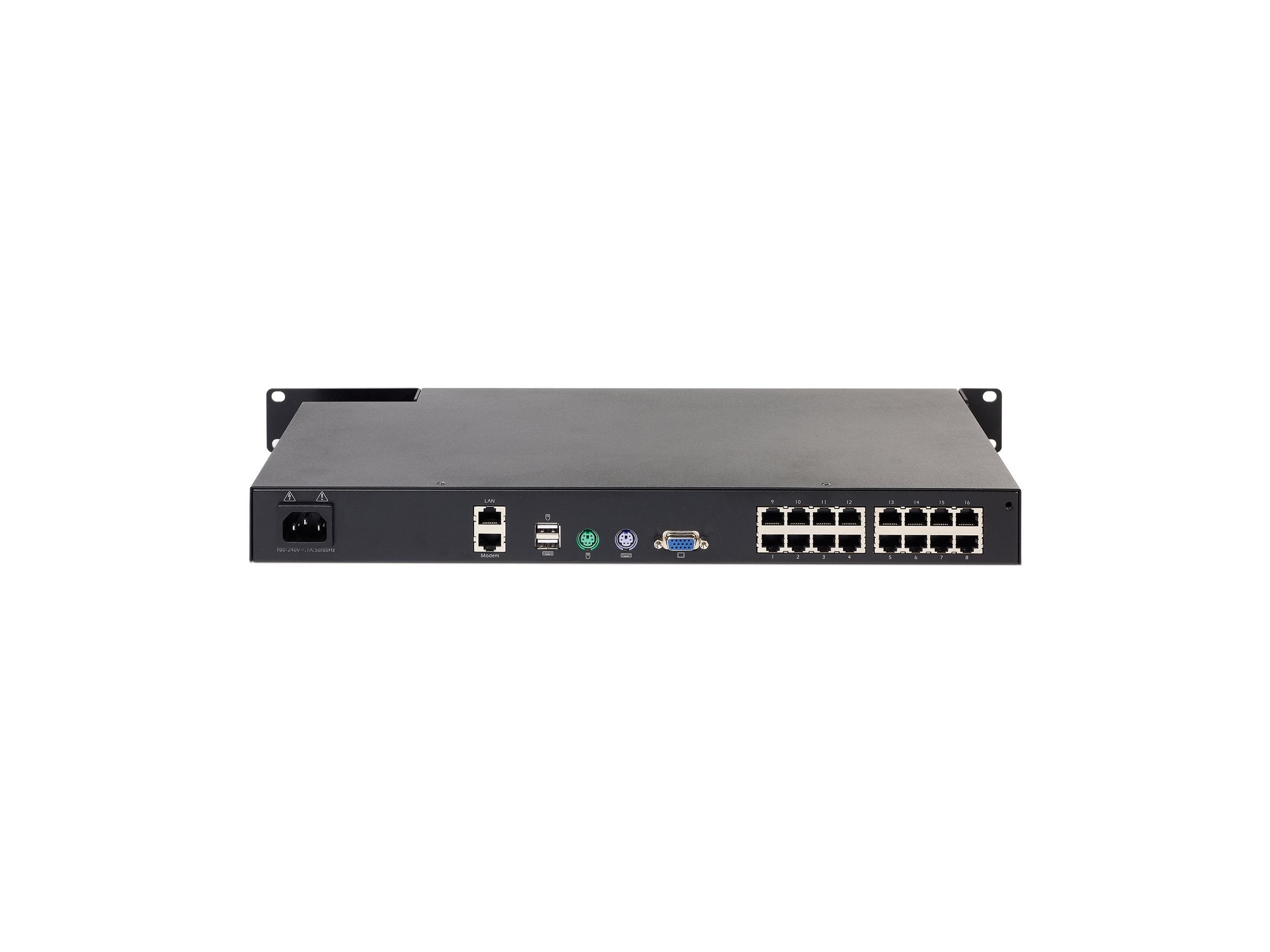 APC KVM 2G Digital IP 1 Remote 1 Loc U 16 Port Virtual - Vorderansicht