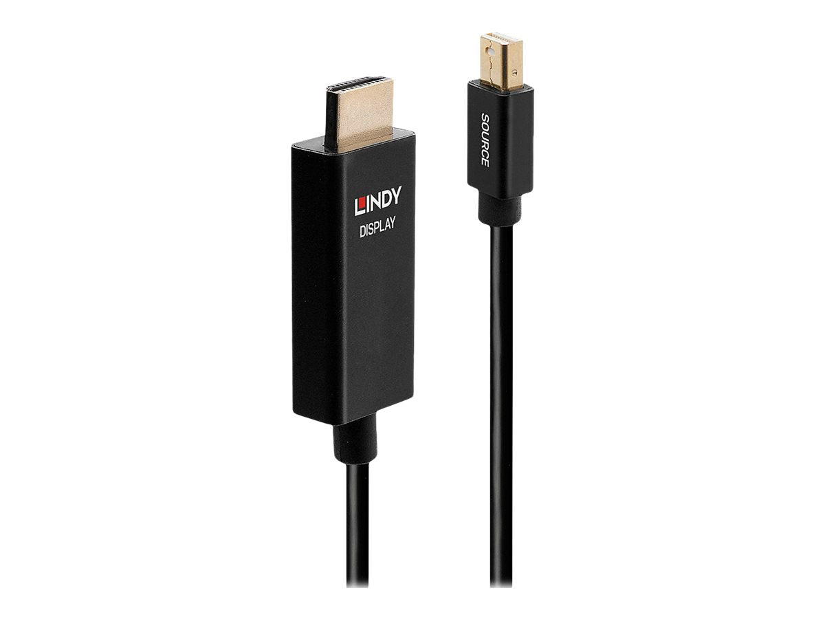 LINDY 0.5m Aktives Mini DisplayPort an H Kabel Vorderansicht