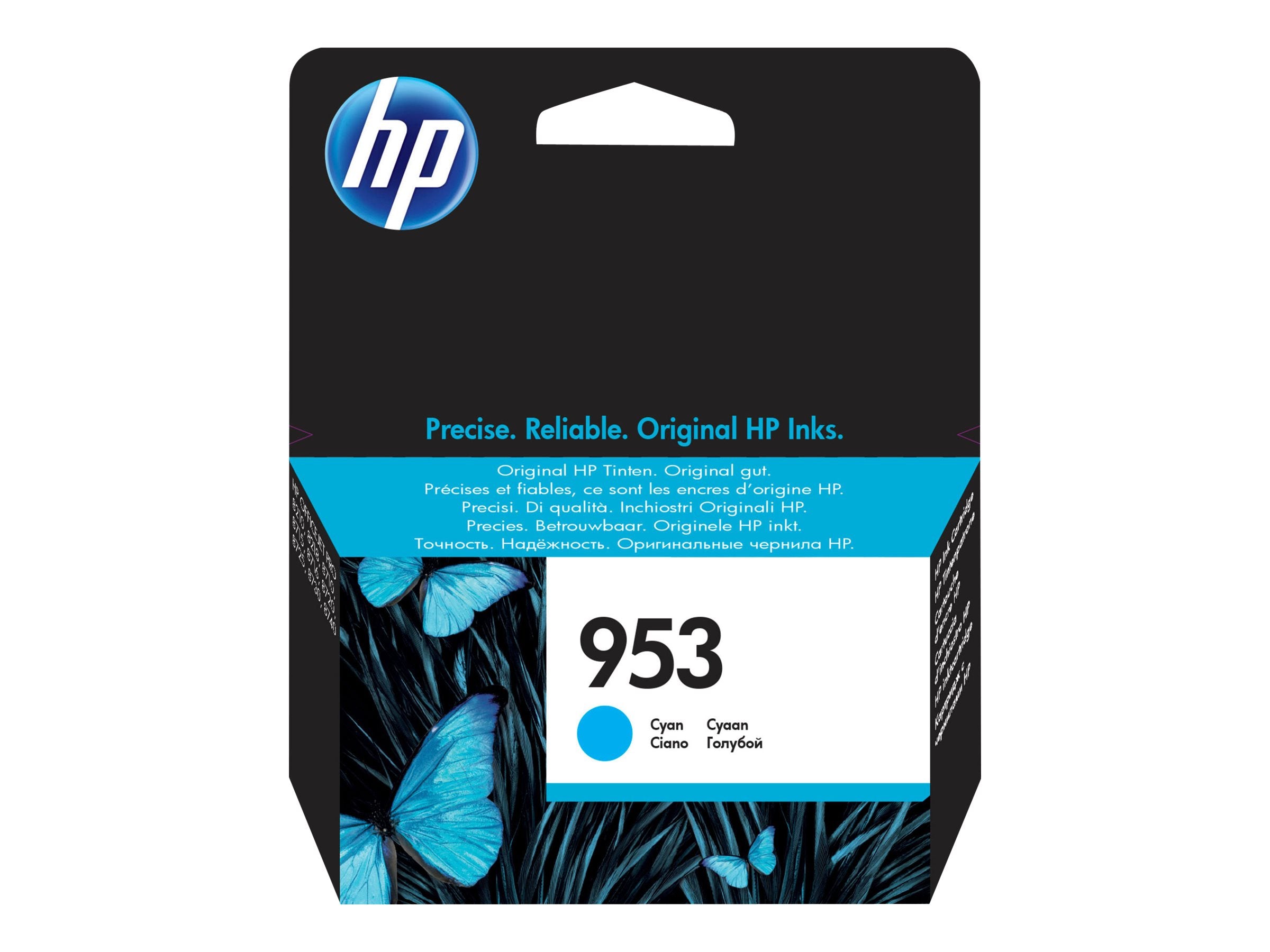 HP 953 original Ink cartridge F6U12AE BGX Cyan Verpackung