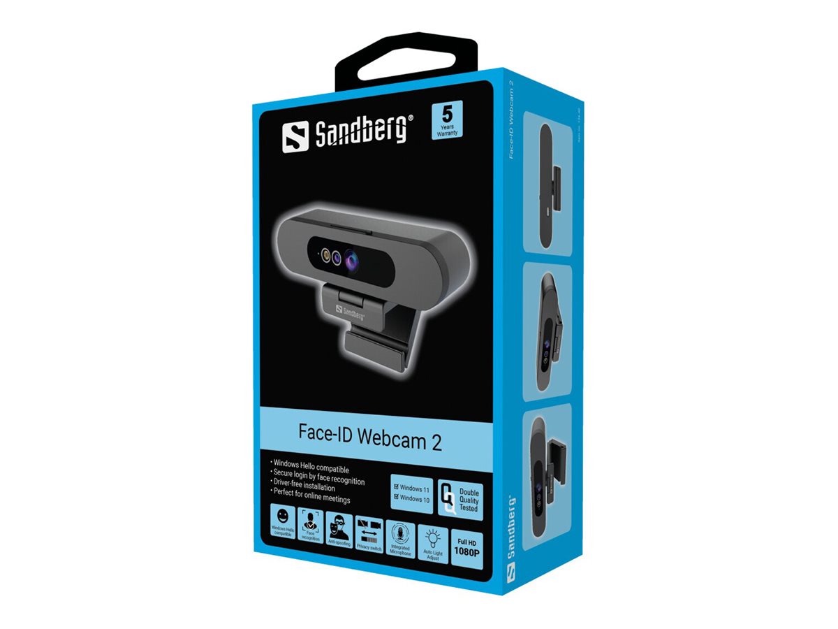 SANDBERG Face-ID Webcam 2 Verpackung