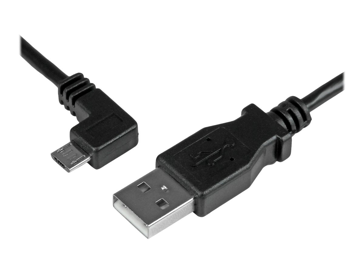 STARTECH.COM Micro-USB Charge-and-Sync Cable M/M - Left-Angle Micro-USB Detailansicht