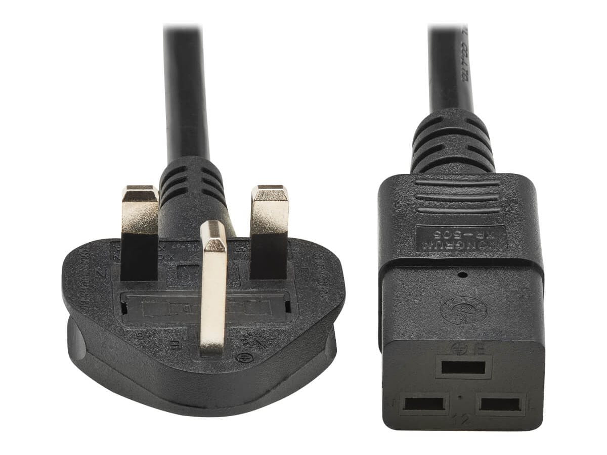 EATON TRIPPLITE Stromkabel BS 1363 zu IEC 60320 C19 2.5m - Vorderansicht