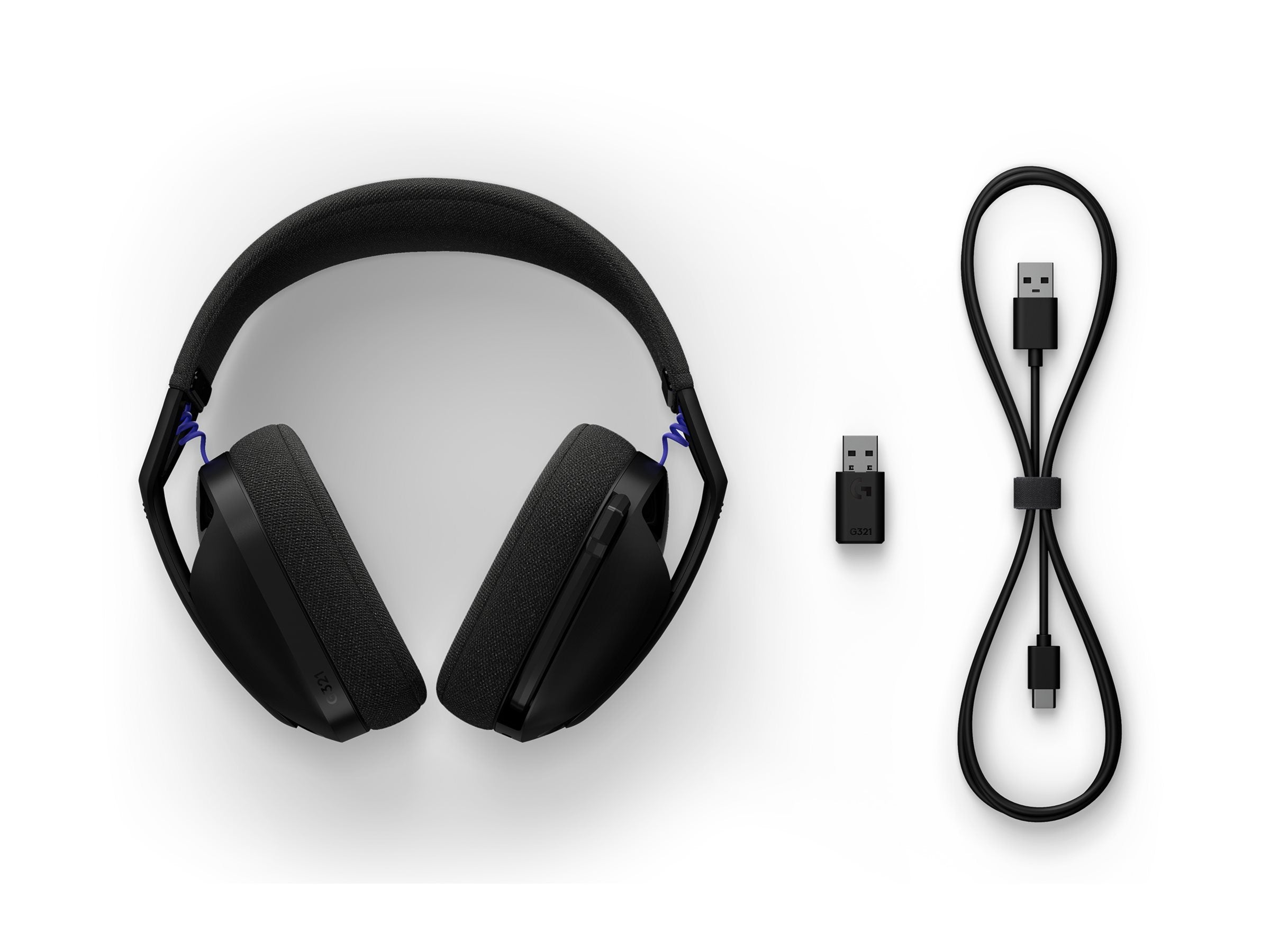 LOGITECH G321 Wired Gaming Headset Black - Seitenansicht