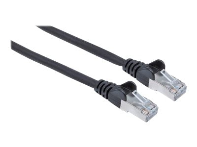 INTELLINET Cat6aPro Kabel Cat7 Rohkabel 0,25m schwarz - Anschlussansicht