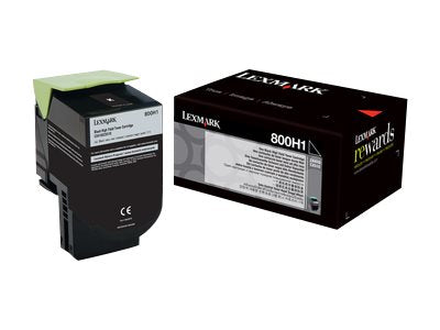 LEXMARK 800H1 Toner schwarz Vorderansicht