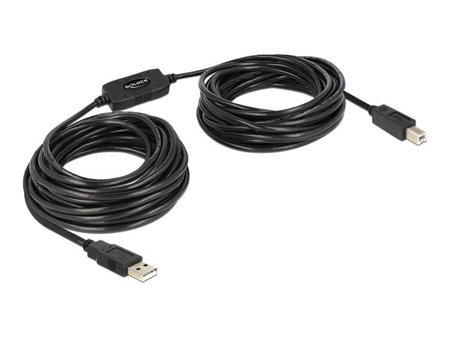 DELOCK Kabel USB 2.0-A > B Stecker/Stecker aktiv 11 m - Vorderansicht